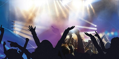 ausgehen und feiern banner